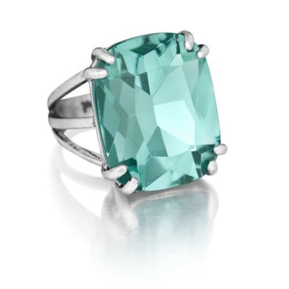 Chloe + Isabel Jewelry - Aquamarine cushion cut cocktail ring